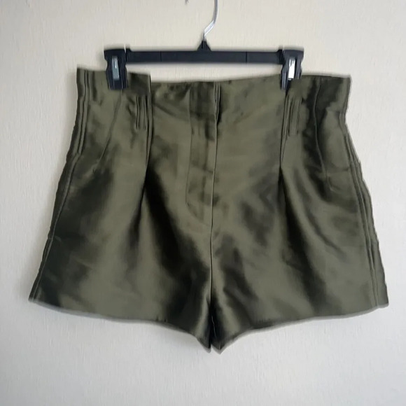 3.1 Phillip Lim Pants - Phillip Lim 3.1 orikami Everglade Shorts Bag Waist Green Size 4